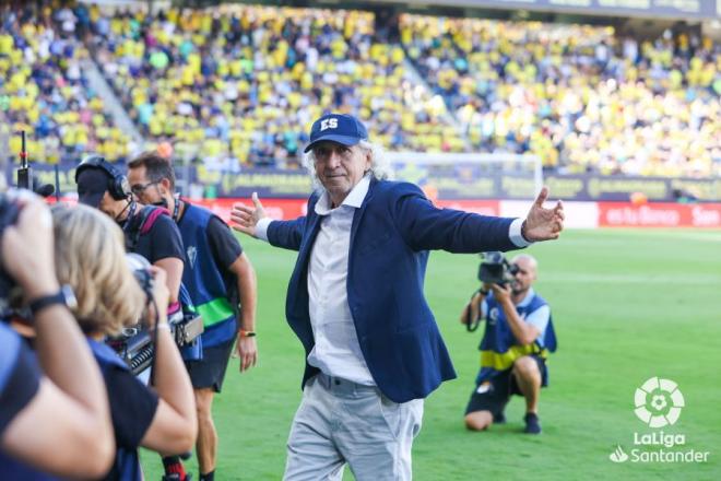 Mágico González, antes del Cádiz-Barcelona (Foto: LaLiga).