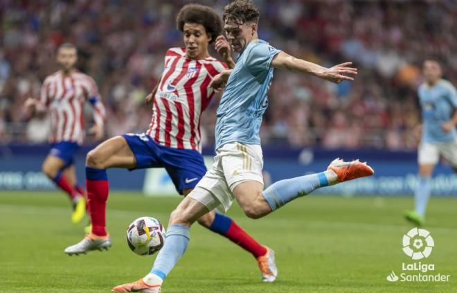 Strand Larsen, durante el Atlético-Celta (Foto: LaLiga).