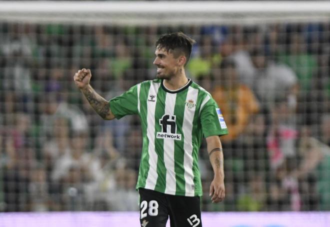 Rodri Sánchez celebra su gol al Villarreal (Foto: Kiko Hurtado)