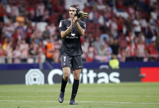 Ivo Grbic, en un partido del Atlético de Madrid (Foto: ATM).