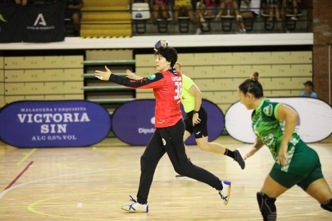 Merche Castellanos, en el partido ante el Rocasa Gran Canaria.