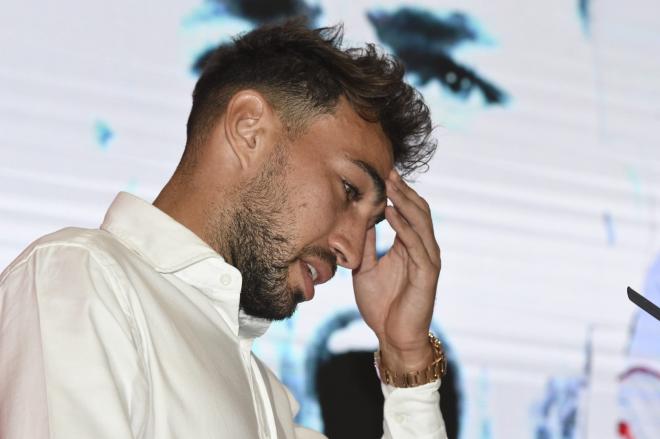 Munir El Haddadi, en su despedida del Sevilla (Foto: Kiko Hurtado).