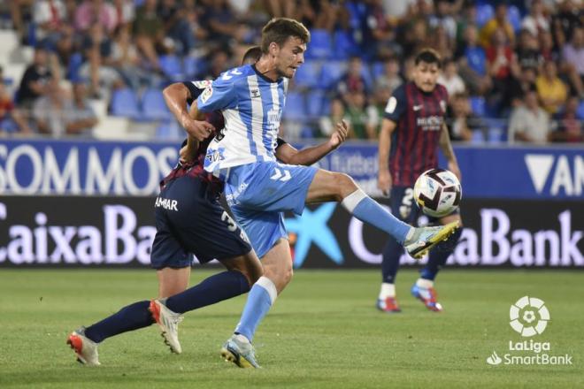 Febas, en el Huesca-Málaga (Foto: LaLiga).