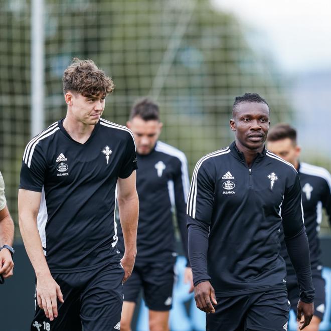 Strand Larsen y Aidoo (Foto: RC Celta).