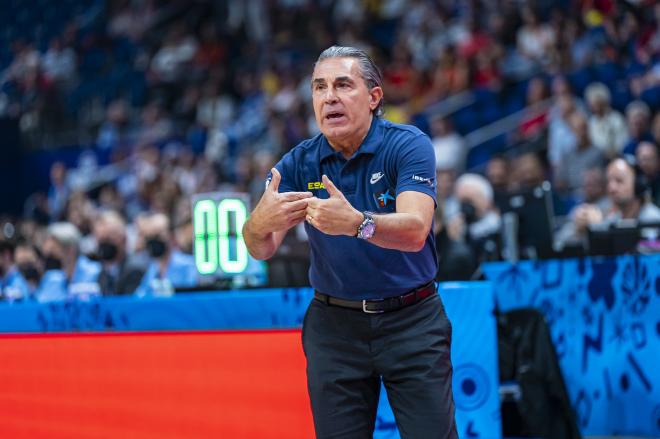 Sergio Scariolo, técnico de la selección española, habló sobre el líder Rudy Fernández (Foto: FEB).