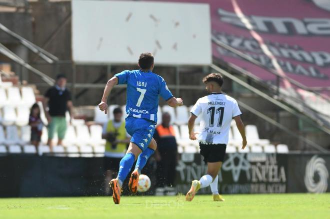 Ibai Gómez, con el Deportivo en acción ante el Mérida (Foto: RCD)