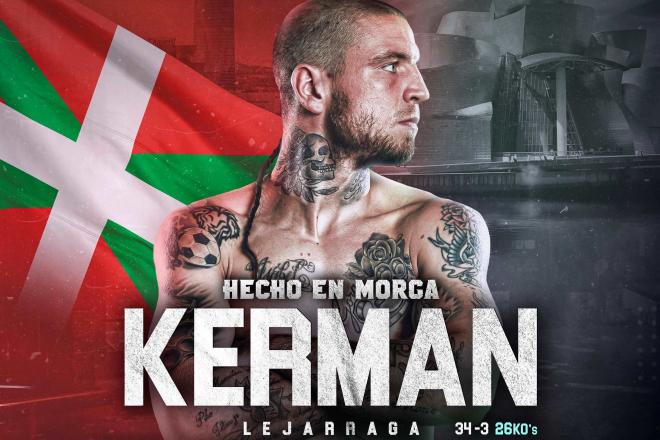 El boxeador Kerman Lejarraga, 'El Revólver de Morga', ya está listo para boxear de nuevo el 12 de noviembre en Bilbao junto a su ídolo: Andoni Gago.