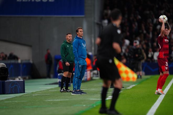 Julen Lopetegui, en el Copenhague-Sevilla (Foto: SFC).