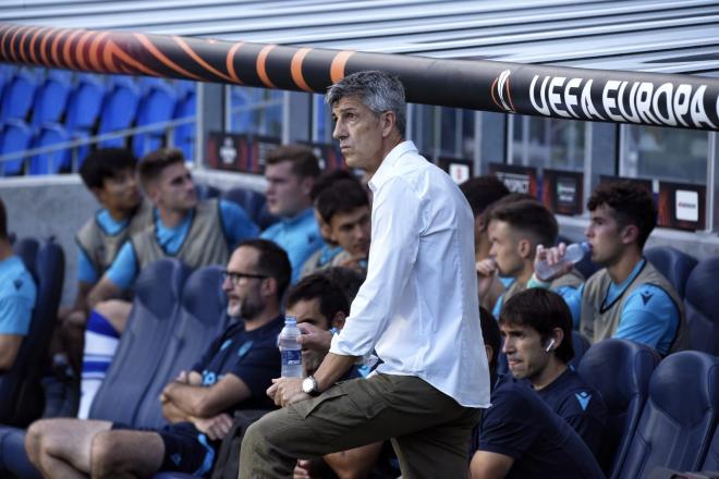 Imanol, ante el Omonia en el Reale Arena. (Foto: Giovani Batista)