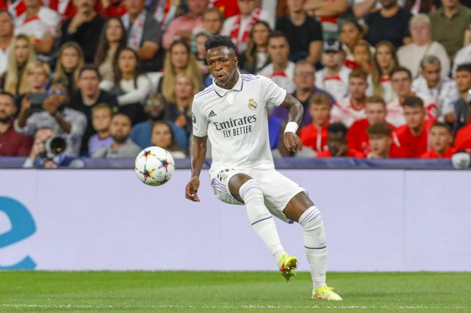 Vinícius Jr., durante el Real Madrid-Leipzig (Foto: Cordon Press).