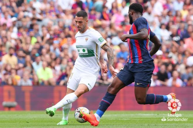 Xavi cambió a Kessié en el descanso (Foto: LaLiga).
