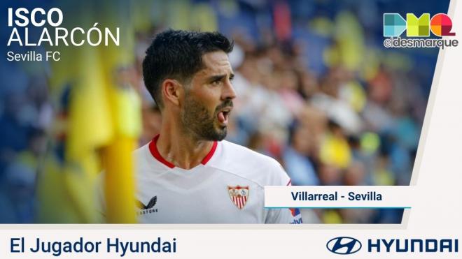 Isco, jugador Hyundai del Villarrea-Sevilla.