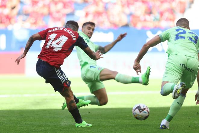 Rubén García, en el Osasuna-Getafe (Foto: CAO).