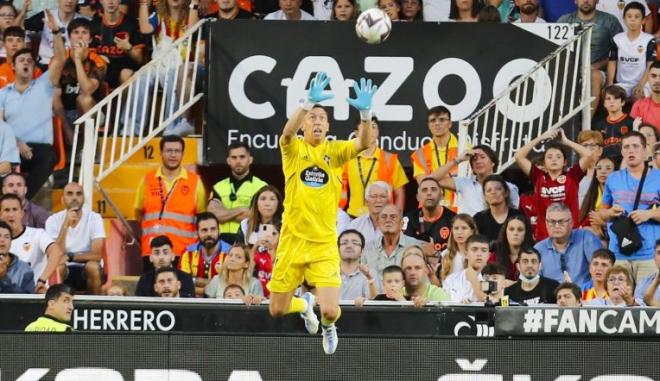 Agustín Marchesín en Mestalla (Foto: LaLiga).