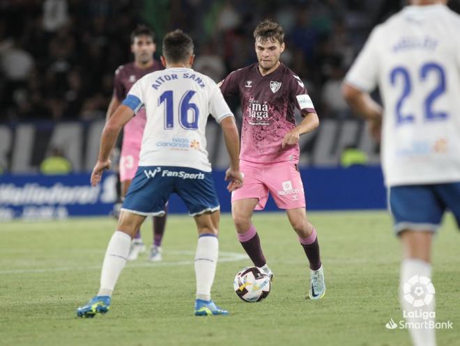 Febas, en el Tenerife-Málaga (Foto: LaLiga).