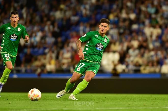 Kuki Zalazar en el Deportivo-Pontevedra (Foto: RCD)