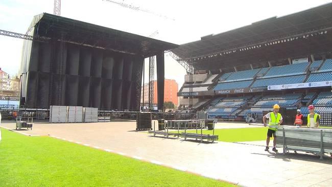 Escenario de Muse en Balaídos (Foto: Radio Vigo).