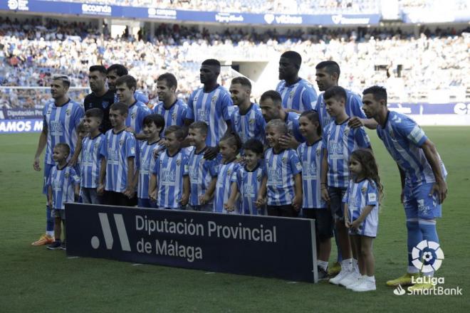 El once titular del Málaga ante el Villarreal B (Foto: LaLiga).