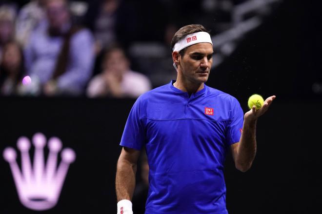 Roger Federer, en su partido de despedida (Foto: Cordon Press).