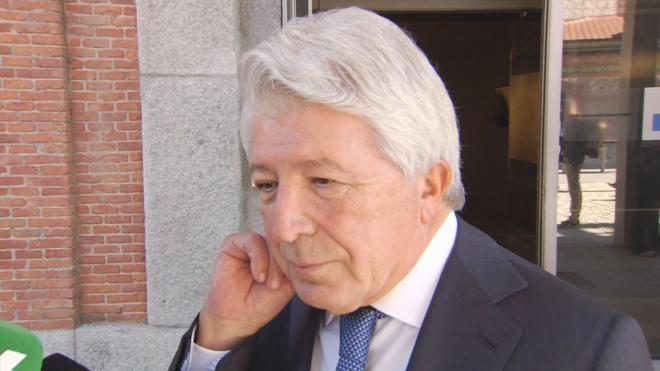 Enrique Cerezo, durante una comparecencia.