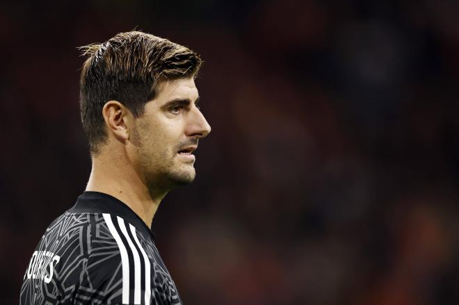 Courtois, durante un partido con Bélgica (Foto: Cordon Press).