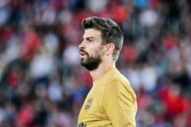 Gerard Piqué, durante el Mallorca-Barcelona (Foto: Cordon Press).