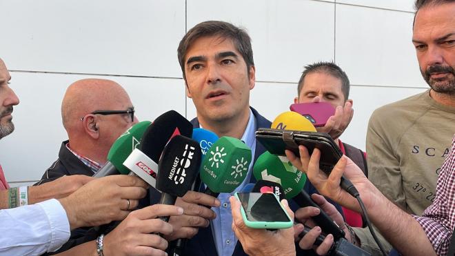 Ángel Haro, presidente del Betis (foto: Kiko Hurtado).