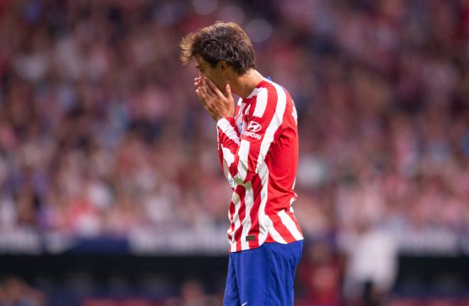 Joao Félix se lamenta en un partido del Atlético de Madrid (Foto: Cordon Press).