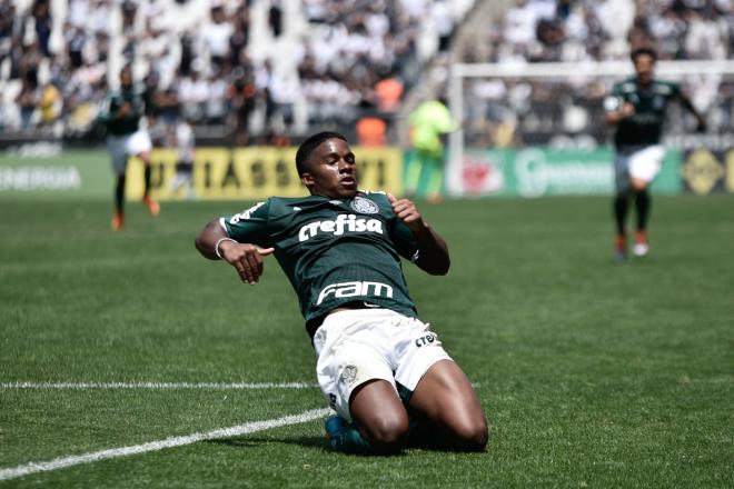 Endrick celebra un gol con Palmeiras (Foto: Cordon Press).