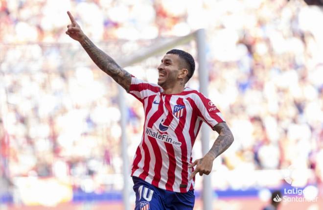 Correa celebra su gol en el Atlético-Girona (Foto: LaLiga).