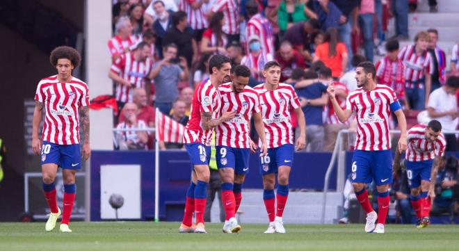 Celebración del gol en el Atlético de Madrid-Girona (Foto: Cordon Press).