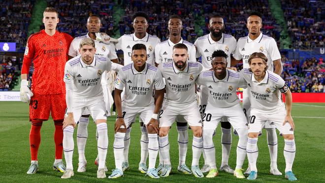 Once del Real Madrid ante el Getafe (Foto: RMCF).