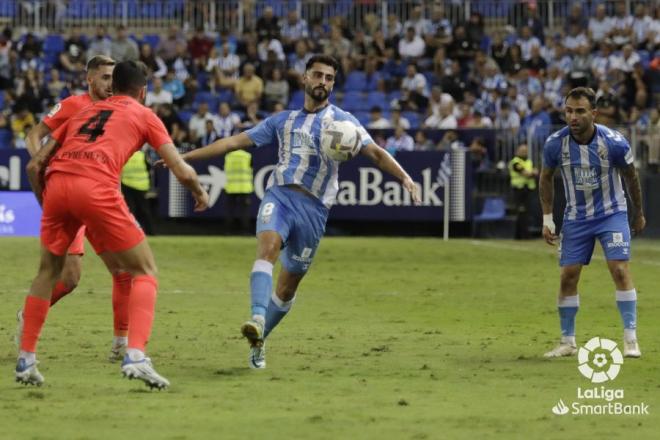 Luis Muñoz, en su reaparición ante el Andorra (Foto: LaLiga).