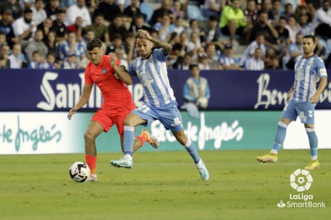 Villalba, en un lance del partido frente al Andorra (Foto: LaLiga).