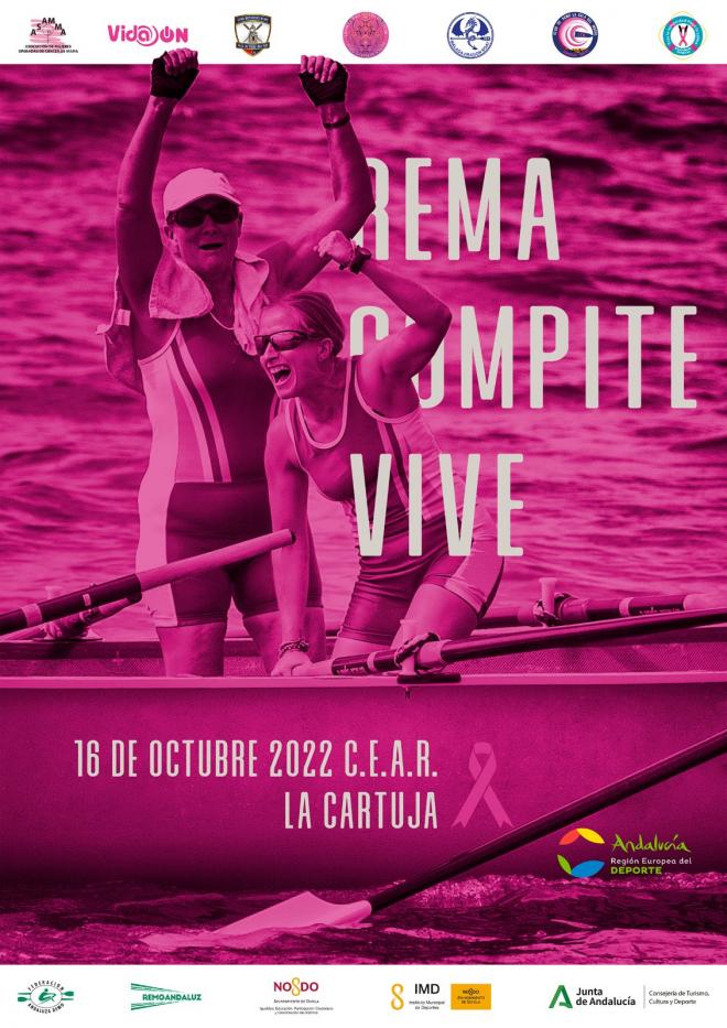Cartel del 'Rema.Compite.Vive' de la Federación Andaluza de Remo.