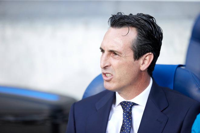 Unai Emery, durante el Real Sociedad-Villarreal (Foto: Cordon Press).