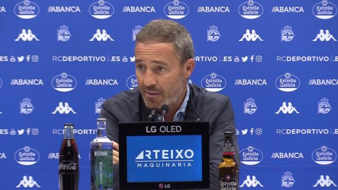 Óscar Cano, entrenador del Deportivo (Foto: RCD)