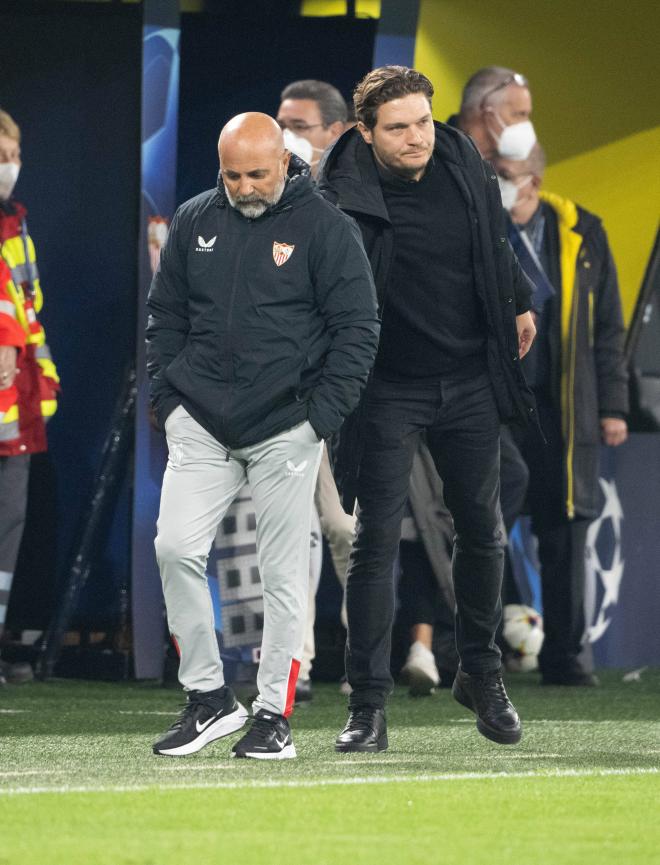 Sampaoli, ante el Dortmund (Foto: Cordon Press).