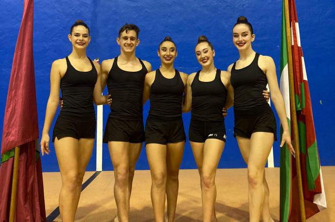 Equipo de Primera Categoría de Sakoneta Leioa Gimnasia Erritmiko Taldea.