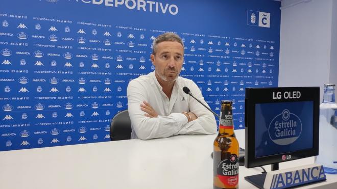 Óscar Cano, entrenador del Deportivo