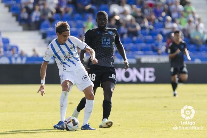 N'Diaye, ante un rival del Leganés (Foto: LaLiga).