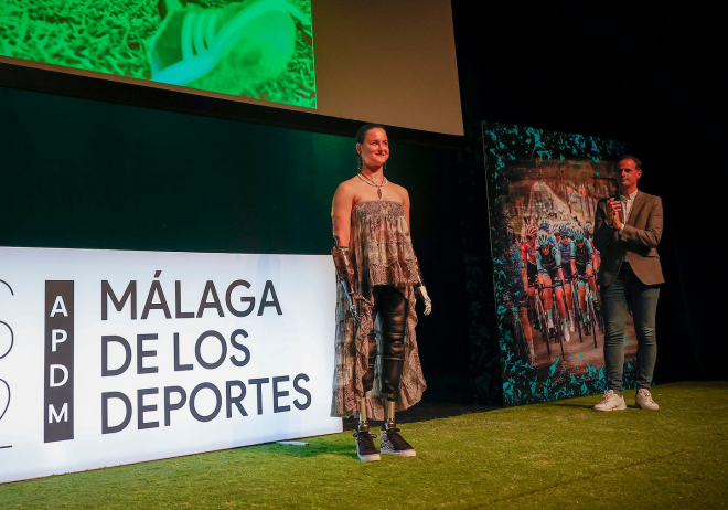 Sarah Almagro, en los Premios Málaga de los Deportes.