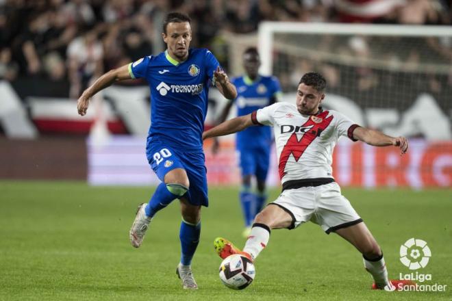 Jugada del Rayo-Getafe de la primera vuelta.