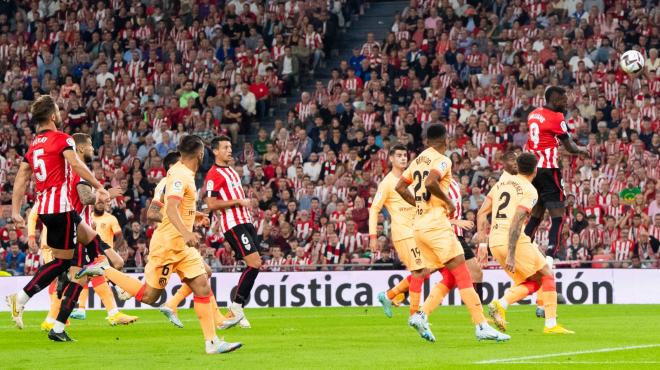 Lance del partido ante el Atlético en San Mamés (Foto: Athletic Club).