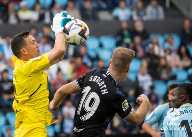 Agustín Marchesín, durante el Celta-Real Sociedad (Foto: LaLiga).