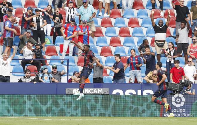 Bouldini celebra su gol al Leganés (Foto: LaLiga).