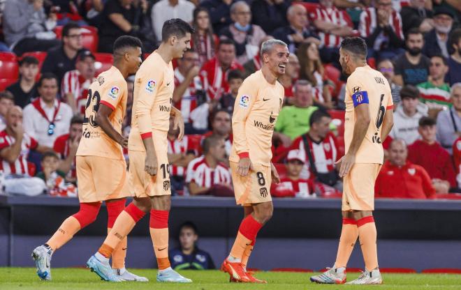 Griezmann, Koke, Morata y Reinildo en un partido con el Atlético de Madrid(Foto: Cordon Press).