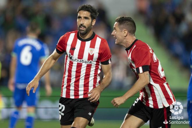 Raúl García celebra su gol al Getafe (Foto: LaLiga).