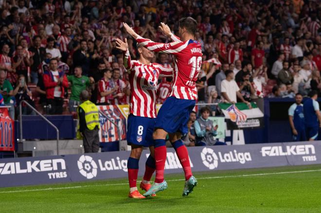 Álvaro Morata y Griezmann, dos de los mundialistas de Simeone (Foto: Cordon Press).