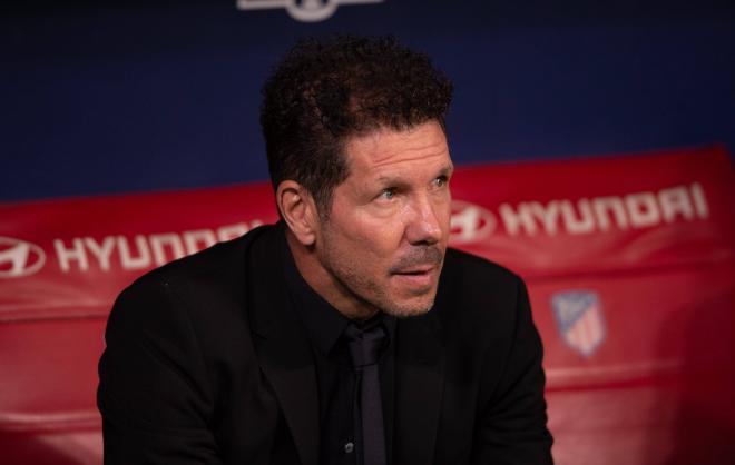 Simeone, en el Atlético de Madrid-Rayo Vallecano (Foto: Cordon Press).